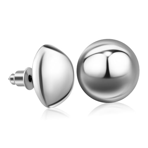 BESPORTBLE Halbkugel Ohrstecker Damen Leichtes Poliertes Design Sichere Garantie für Geburtstag Jubiläum Tropfen ohrringe Modischer Schmuck von BESPORTBLE