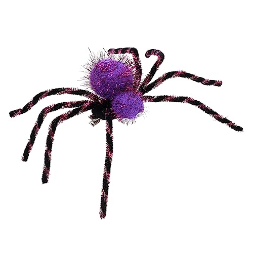 BESPORTBLE Halloween Spinnen-design Haarklammer Für Lustiges Haaraccessoire Für Kostümpartys Und Feierlichkeiten Violett von BESPORTBLE