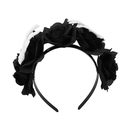 BESPORTBLE Halloween Stirnband Mit Fake Rosen Für Party Dekoration Halloween Kopfbedeckung Für Mottopartys Und Fotos Als Requisite Hergestellt Aus Stabilen Materialien Für Angenehmen von BESPORTBLE
