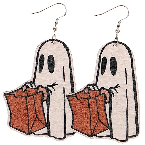 BESPORTBLE Halloween Ohrringe Damen Holz Ohrhänger Leicht Komfortabel Punk Schmuck Karikatur Baumelnd Für Halloween Party BESPORTBLE Halloween Ohrringe Damen Holz Ohrhänger Leicht Komfortabel Punk Schmuck Karikatur Baumelnd Für Halloween Party von BESPORTBLE