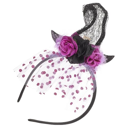 BESPORTBLE Halloween Stirnband für Hexenhut Haarband mit Zarter Textur Cosplay Zubehör für Karneval Halloween Partys Leicht Einfach zu Perfektes von BESPORTBLE