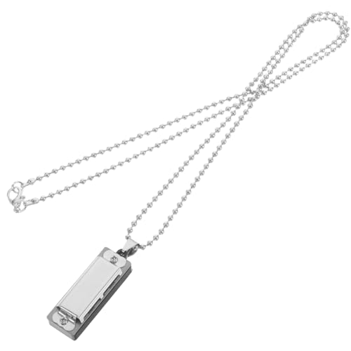 BESPORTBLE Halskette Harmonica Schmuck Musik Anhänger für Damen Tragbare Musikinstrument Halskette mit Einzigartigem Design für Musikliebhaber und Vielseitige Anlässe von BESPORTBLE