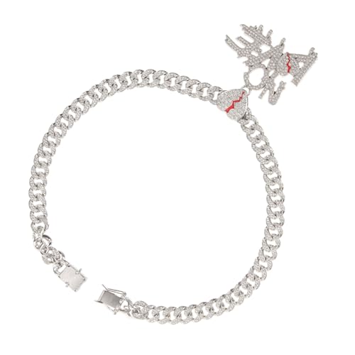 BESPORTBLE Halskette Mit Anhänger Dekorative Kragenhalskette Für Damen Lange Silberkette Perfektes Für Valentinstag Besondere Anlässe BESPORTBLE Halskette Mit Anhänger Dekorative Kragenhalskette Für Damen Lange Silberkette Perfektes Für Valentinstag Besondere Anlässe von BESPORTBLE