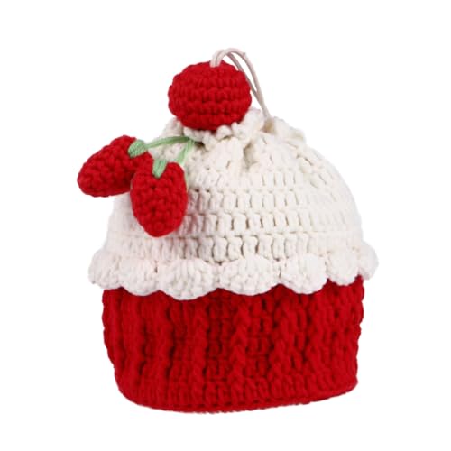 BESPORTBLE Handgefertigte Cake Umhängetasche Für Damen Wunderschöne Wolltasche Tragbar Leicht Und Kompakt Romantisches Design Für Jedes Outfit von BESPORTBLE