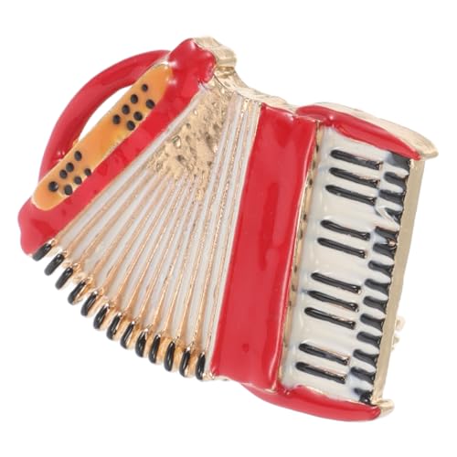 BESPORTBLE Handgefertigte Handzuginstrument Brosche Langlebiger Legierung Kreativer Sicherer Anstecker für Anzüge Mäntel Schals und Festliche Kleidung Kleiderbrosche für Musikliebhaber von BESPORTBLE