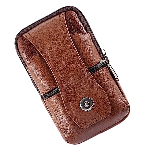 BESPORTBLE Handgefertigte Herren Hüfttasche Aus Braunem Modische Und Wasserfeste Smartphone Tasche Mit Haken Fach Fächer Für Reisen Und Alltag BESPORTBLE Handgefertigte Herren Hüfttasche Aus Braunem Modische Und Wasserfeste Smartphone Tasche Mit Haken Fach Fächer Für Reisen Und Alltag von BESPORTBLE