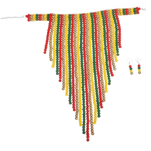 BESPORTBLE Holzperlenkette Für Damen Vintage-statement-halskette Handgefertigte Afrikanische Perlenkette Lange Boho-halskette Aus Naturmaterialien Lässiger Schmuck Für Frauen BESPORTBLE Holzperlenkette Für Damen Vintage-statement-halskette Handgefertigte Afrikanische Perlenkette Lange Boho-halskette Aus Naturmaterialien Lässiger Schmuck Für Frauen von BESPORTBLE