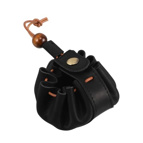 BESPORTBLE Handgefertigte Mini Geldbörse Damen aus Kompakte Münzbörse mit Kordelzug Vielseitiger Organizer für Münzen und Kleine Accessoires Tragbar für Alltag und Schlüsselanhänger von BESPORTBLE