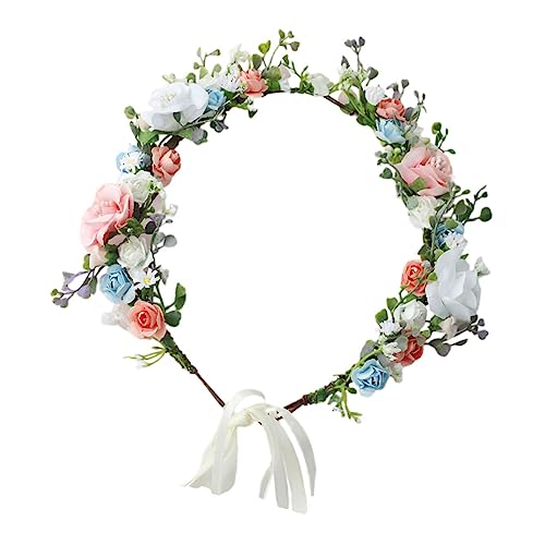 BESPORTBLE Braut Blumenkranz Haarband Aus Stoff Handgefertigtes Blumen-haaraccessoire Für Hochzeiten Und Besondere Anlässe Stabiles Elegantes Kopfschmuck Für Mädchen Und Frauen Für von BESPORTBLE