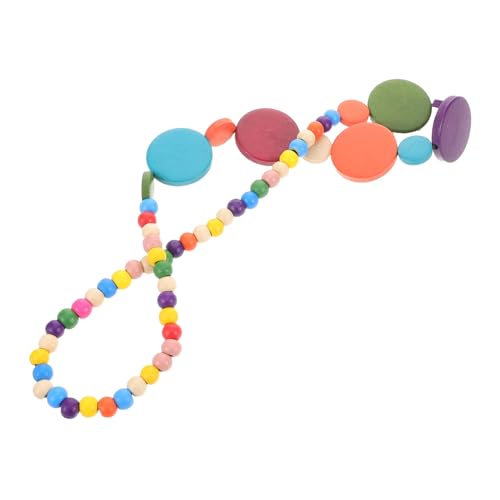 BESPORTBLE Bunte Holzperlen Halskette Für Damen Ethnische Boho Schmuck Handgefertigte Tribal Ketten Für Frauen Perlenkette Im Vintage Stil von BESPORTBLE