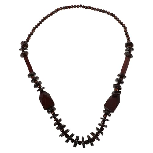 BESPORTBLE Handgemachte Holzperlen Choker Halskette für Männer Frauen Bohemian Coconut Perlen Surfer Halskette Hawaiian Sommer Strand Schmuck von BESPORTBLE