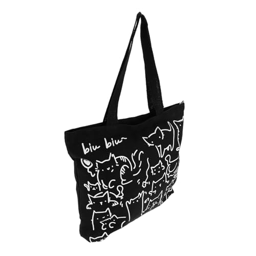 BESPORTBLE Canvas Schulter Umhängetasche Für Damen Mädchen Einkaufstasche Aufbewahrungstasche Für Bücher Outdoor Tragetasche Aus Canvas von BESPORTBLE