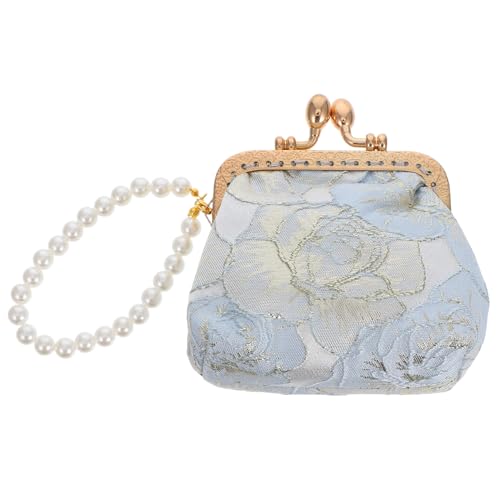 BESPORTBLE Hochzeits-Clutch-geldbörsen Für Damen Blumenhandtaschen Vintage-geldbörse Chinesische Geldbörse Mit Stickerei Kleine Tragbare Münztasche Wechselgeld-Aufbewahrungstasche Mit von BESPORTBLE