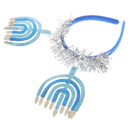 BESPORTBLE Chanukka-kopfbedeckungsdekor Feiertagskopfbedeckung Chanukka-partygeschenk Kostümzubehör Chanukka-kopfbedeckung Chanukka-fest-stirnband Chanukka-stirnbänder Haarspange von BESPORTBLE