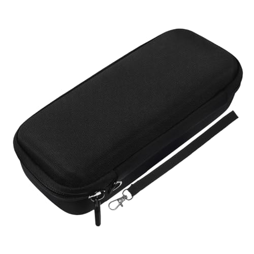 BESPORTBLE Hartschalen Mikrofon Tasche mit Reißverschluss Stoßfeste Aufbewahrungstasche für Handmikrofon Organizer mit Innenfächern Kompatibel mit Rode Wireless Tragbar Schwarzes Nylon von BESPORTBLE