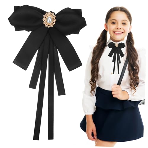 BESPORTBLE Damen Bow Tie Verstellbar Mit Schwarzem Ripsband Pre-tied Fliege Für Hemden Schuluniformen Und Kostüme Eleganter Look Für Besondere Anlässe von BESPORTBLE
