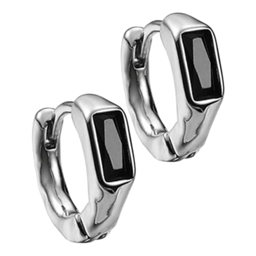 BESPORTBLE Herren Creolen Ohrringe Vintage Punk Stil Kleine Metallringe Hip Hop Schmuck Langlebig Modisch Designschmuck für Männer von BESPORTBLE