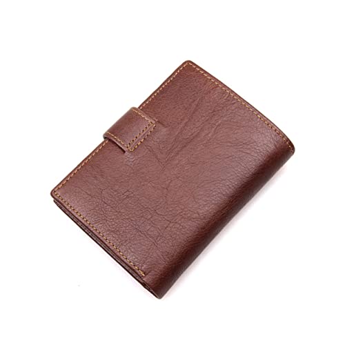 BESPORTBLE Herren Geldbörse Aus Echtem Leder Retro Bifold Portemonnaie Für Männer Mit Großer Kapazität Und Mehreren Kartenfächern Kaffee Stilvolle Herrenmode Brieftasche von BESPORTBLE