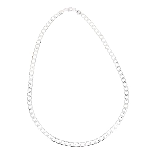 BESPORTBLE Kubanische Silberkette Für Herren Flache Glieder Stilvolle Halskette Für Alltag Party Und Besondere Anlässe Eleganter Schmuck Für Männer BESPORTBLE Kubanische Silberkette Für Herren Flache Glieder Stilvolle Halskette Für Alltag Party Und Besondere Anlässe Eleganter Schmuck Für Männer von BESPORTBLE
