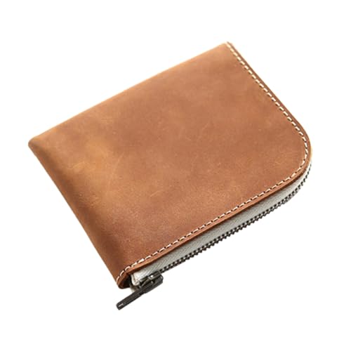 BESPORTBLE Mini Geldbeutel Aus Kunstleder Mit Reißverschluss Kleine Portemonnaie Für Herren Und Damen Karten-Organizer Und Ausweishalter Tragbares Kartenetui Für Täglichen Gebrauch Und Reisen von BESPORTBLE