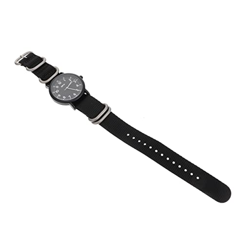 BESPORTBLE Herren Sport Armbanduhr Mit Leuchtfunktion Stilvolle Quarzuhr Für Freizeit Und Sport Schwarzes Armband Robuste Und Modische Herren Uhr von BESPORTBLE