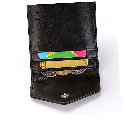 BESPORTBLE Herren Wallet PU mit RFID Ultra Dünnes Kartenetui Multifunktionale Geldbörse für Münzen Ausweis Kreditkarten Elegantes Design für Geschäftsleute Studenten von BESPORTBLE