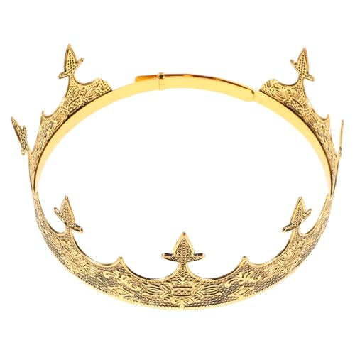BESPORTBLE Königskrone Für Männer Retro Kopfbedeckung Mittelalterlich Leicht Vintage Design Krone Ornament Für Herren Hochzeit Party Bühnenauftritt von BESPORTBLE