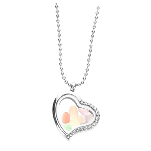 BESPORTBLE Herz Foto Anhänger Halskette für Damen Diy Schmuck mit Bunten Personalisierbar für Besondere Anlässe Wie Geburtstage Valentinstag Muttertag Langlebig von BESPORTBLE