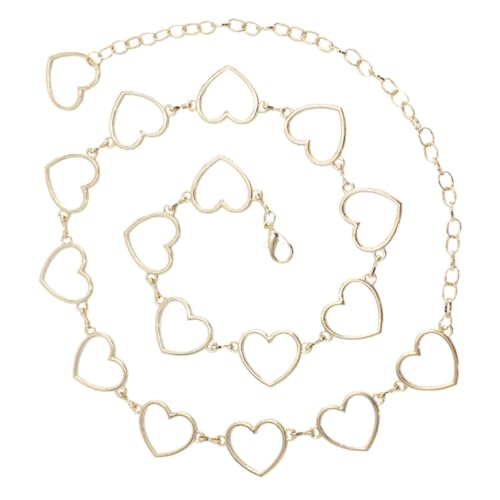 BESPORTBLE Taillengürtel Für Damen Stilvolle Liebes-taillenkette Mit Brautkette Metallhaken-taillendekoration Zarte Kette Für Frauen Und Mädchen von BESPORTBLE