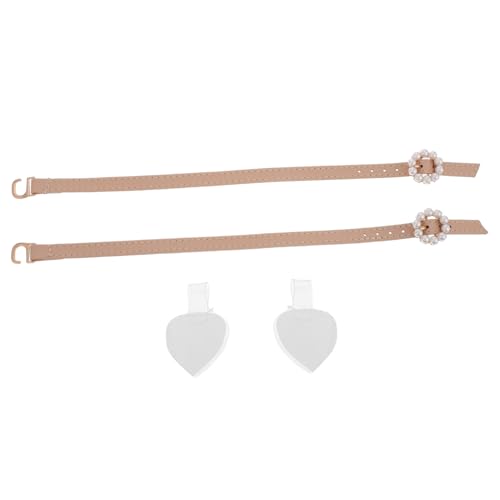 BESPORTBLE High Heel Schnürsenkel Mit Kunststoff Perlenschnalle Anti Drop Schuhschmuck Für Damen Rutschfestes Schuhzubehör Bequemes Design Stilvolle Knöchelriemen von BESPORTBLE