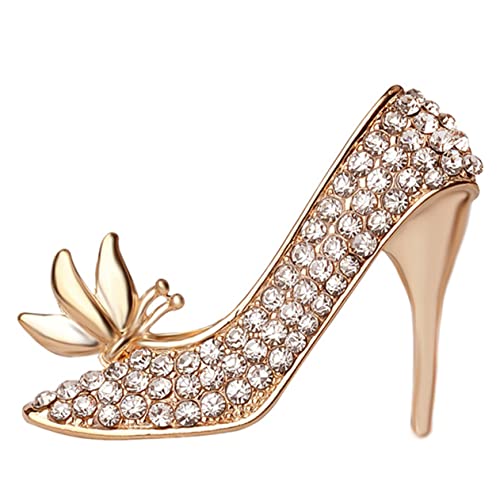 BESPORTBLE High Heel Brosche Strass Broschennadel Für Frauen Funkelnde Anstecknadel Für Kleidung Schmuckaccessoires Für Abendkleider Und Partys von BESPORTBLE