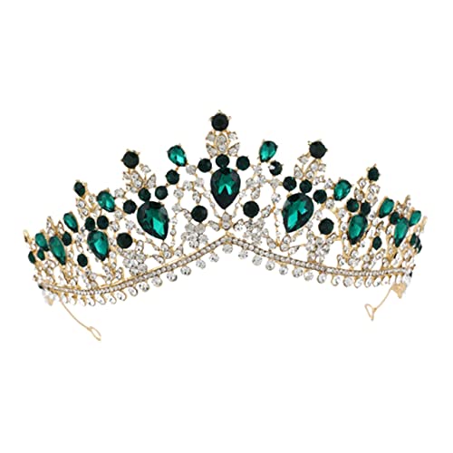 BESPORTBLE Hochwertige mit Grün Goldenen Strasssteinen Eleganter Haarschmuck für Damen Modisches Hochzeit Diadem für Besondere Anlässe Wie Party Fotoshooting und Festlichkeiten BESPORTBLE Hochwertige mit Grün Goldenen Strasssteinen Eleganter Haarschmuck für Damen Modisches Hochzeit Diadem für Besondere Anlässe Wie Party Fotoshooting und Festlichkeiten von BESPORTBLE