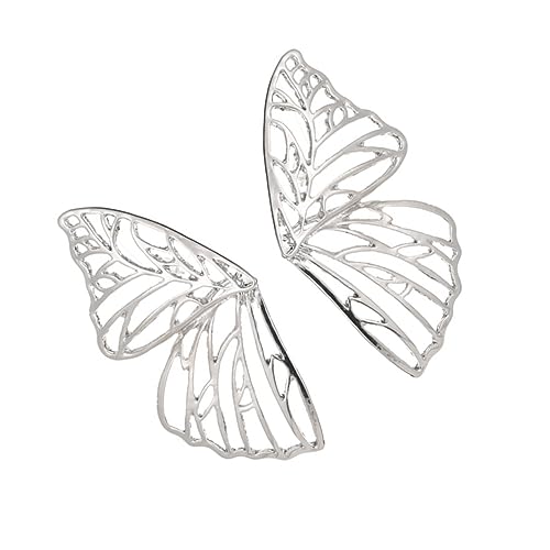 BESPORTBLE Hohl Gefräste Flügel Ohrstecker Hochwertiger Legierung Auffälliges Design Elegant und Langlebig für Hochzeiten Bankette und Alltag Modischer Ohrschmuck für Damen von BESPORTBLE