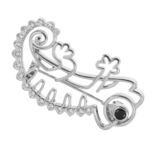 BESPORTBLE Hohle Chamäleon Brosche Metall Pin mit Zirkon Langlebig Leicht für Mäntel Anzüge Schals Unisex Modisch Stilvoll für Büro Business und Alltag von BESPORTBLE