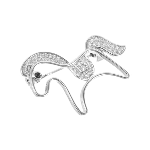 BESPORTBLE Hohlraum-Pferdebrosche für Damen Vielseitige Anstecknadel und Modischer Schalclip aus Metall Dezentes Accessoire für Anzug Cardigan und Festliche Anlässe von BESPORTBLE