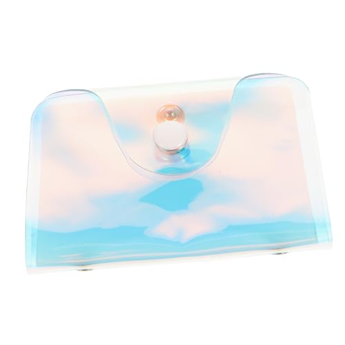 BESPORTBLE Hologrammtasche Organizer Kreditkartenetui Transparent Mit Aussehen Seiten Positionen Für Reisen Sport Shopping Autohalterung Packung von BESPORTBLE