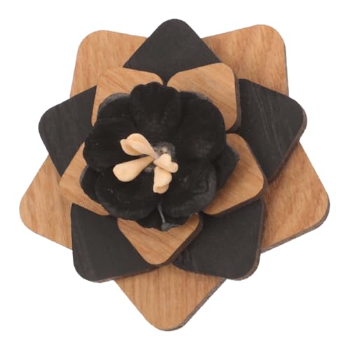 BESPORTBLE Holz Boutonniere Anstecknadel Für Herren Handgefertigte Anstecknadel Hochwertigem Holz Stilvolle Anstecknadel Für Anzüge Festliche Anlässe Elegantes Accessoire von BESPORTBLE