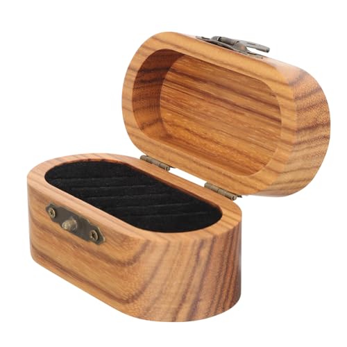 BESPORTBLE Holz Gitarren Plektrum Halter Box Langebiger Gitarren Picks Organizer mit Rutschfestem Design Schlichter Massivholz Pick Aufbewahrungskoffer von BESPORTBLE