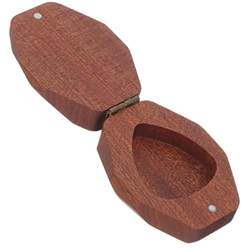 BESPORTBLE Holz-gitarrenplektrum-Box Gitarrenform-Plektrum-Halter Aufbewahrungsbox Für Gitarrenplektren Ukulele-Pick-Organizer Holz-Gitarren-zubehörbox Plektrum-etui von BESPORTBLE