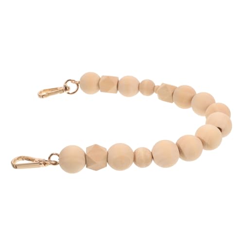 BESPORTBLE Holzperlen Handtaschenkette Damen Vielseitige Ersatzkette für Handtaschen Leicht und Tragbar für Verschiedene Outfits und Einfach zu Wechseln von BESPORTBLE