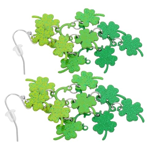 BESPORTBLE Irische Shamrock Ohrringe Damen Hängend Kleeblatt Schmuck St Patrick S Day Festival Zubehör Robust und Auffällig Geschenkideen für Feierlichkeiten von BESPORTBLE