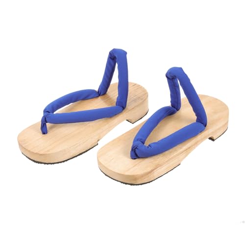 BESPORTBLE Japanische Clogs Damen Hausschuhe Holzmaterial rutschfest Langlebig Komfortable Traditionelle Sandalen für Wohnzimmer Küche Hotel Strand Geeignet für Fuß von BESPORTBLE