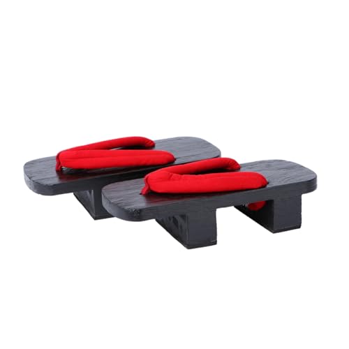 BESPORTBLE Japanische Clogs Sandalen Damen Herren Sommerplattform Zwei Zähne Holzschuhe Slip Slipper Passend für Fußlänge Bequeme Freizeit Hausschuhe von BESPORTBLE