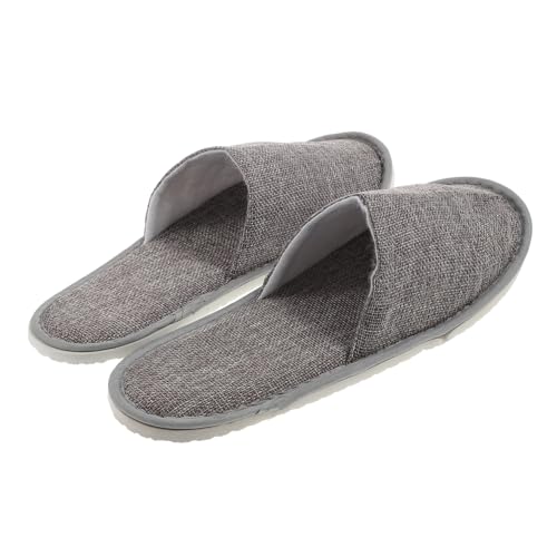 BESPORTBLE Japanische Faltbare Hausschuhe aus Hochwertigem Leinenstoff Leichte Hautfreundliche Reisepantoffeln Platzsparend Bequem für Zuhause Hotel und Unterwegs Unisex Leicht zu Reinigen von BESPORTBLE