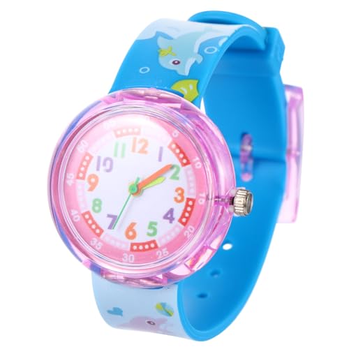 BESPORTBLE Junge Mädchen Cartoon Muster Uhr Armbanduhr Für Junge Mädchen Silikon Uhr Kinderarmbanduhr von BESPORTBLE