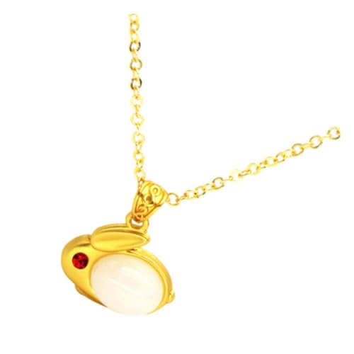 BESPORTBLE Kaninchen Anhänger Halskette für Frauen und Mädchen Stilvolle und Hautfreundliche Schmuckkette Perfektes Neujahr und Auffällig von BESPORTBLE