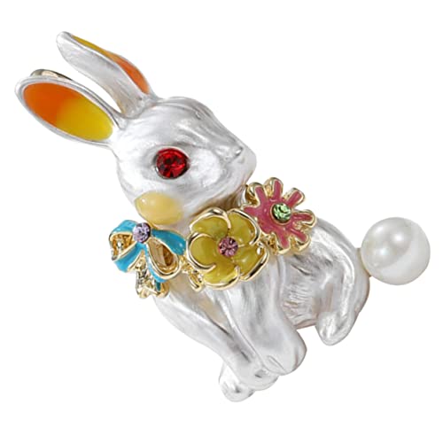 BESPORTBLE Neujahrs-hasen-anstecknadel Broschennadeln Hasen-brosche Entzückende Hasenbrosche Anstecknadel Für Hüte Kragennadel Schmuck Für Frauen Dornschließe-design Brosche Für Jacken Mäntel von BESPORTBLE