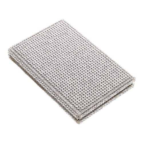 BESPORTBLE Metallkartenhalter Für Damen Mit Strasssteinen Kleiner Kartenetui Für Kreditkarten Und Ausweis Organisierter Kartenhalter Für Handtasche von BESPORTBLE