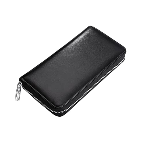 BESPORTBLE Kartenbeutelkoin Brieftasche Unisex Tasche mehrere Taschenhalter Männer Geldbeutel Geldbörse aus Rindsleder mit Reißverschluss Schwarz BESPORTBLE Kartenbeutelkoin Brieftasche Unisex Tasche mehrere Taschenhalter Männer Geldbeutel Geldbörse aus Rindsleder mit Reißverschluss Schwarz von BESPORTBLE