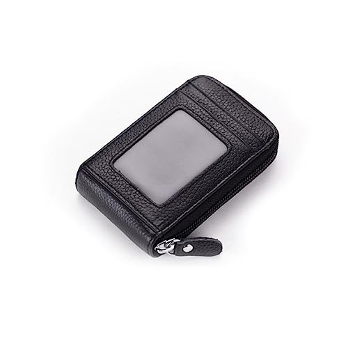 BESPORTBLE Portemonnaie Mit Reißverschluss Aus Echtem Kreditkartenetui-Organizer Sicherheits-geldbörse Für Damen Und Herren Kartenhülle Mit Tasche Für Kleingeld Und Münzen von BESPORTBLE